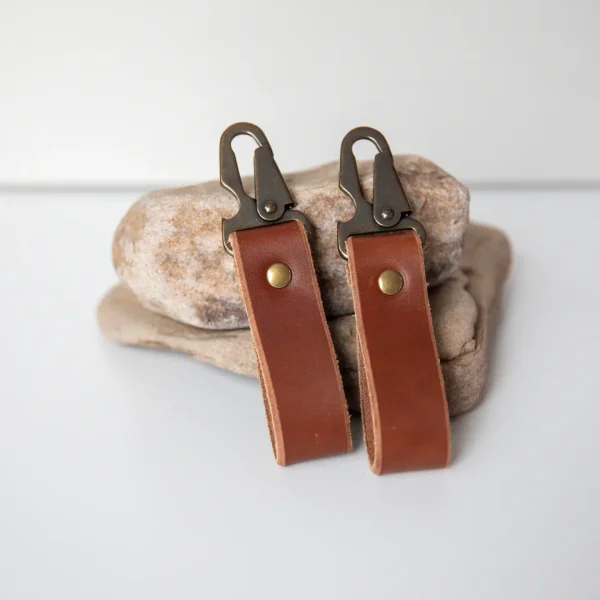 Leather Bottle Opener Keychain - Image 2