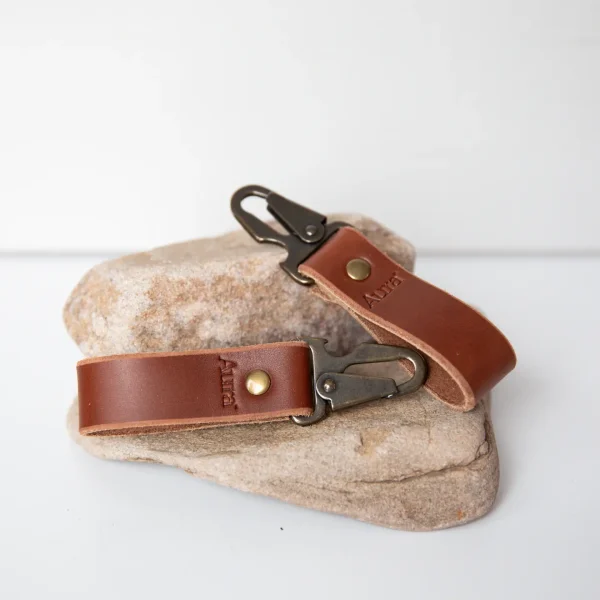 Leather Bottle Opener Keychain - Image 3