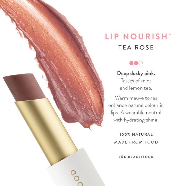 Luke Beautifood Lip Nourish Tea Rose - Image 2