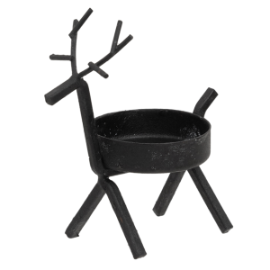 Reindeer Tealight Holder - Large includes Flickering Timer Tealight